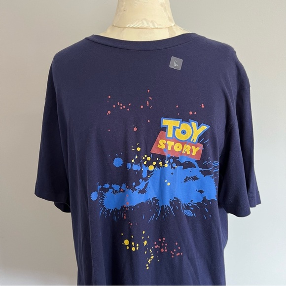 Disney Tops - Disney Pixar Toy Story Unisex Size Large Navy Tee Shirt New Color